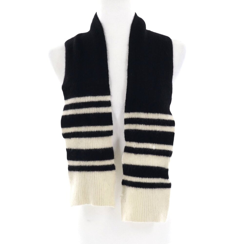 Striped Cashmere‎ Scarf Black Academia Luxury Eclectic Grandpa Well Worn Preppy